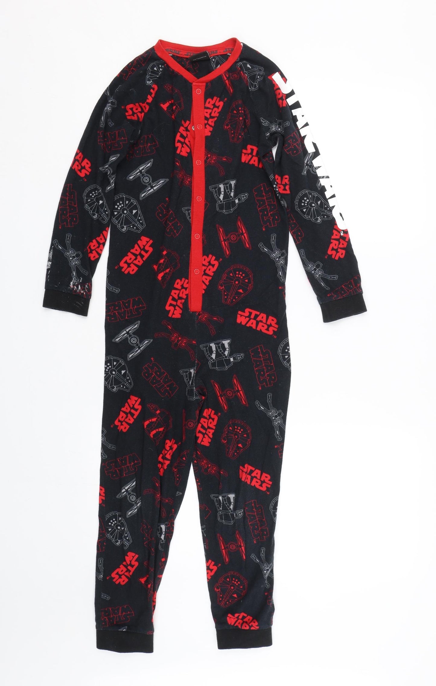 Star Wars Boys Black    One Piece Size 7-8 Years  - Star wars