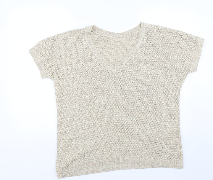 TU Womens Beige Pullover Jumper Size 16