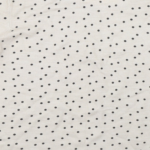 Papaya Womens Beige Polka Dot  Pullover Jumper Size 18
