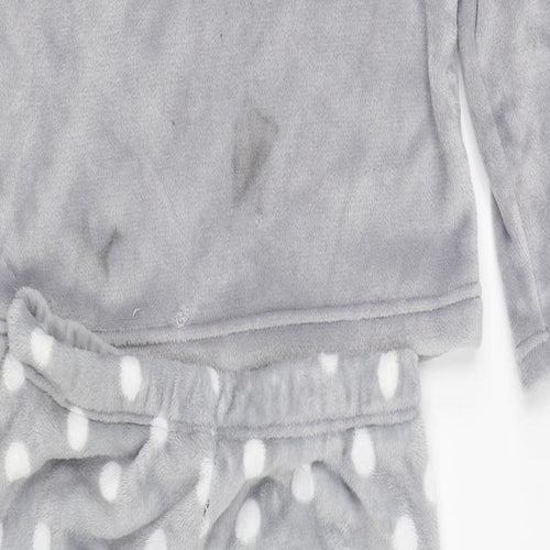 George Womens Grey Polka Dot   Pyjama Set Size 14  - Christmas