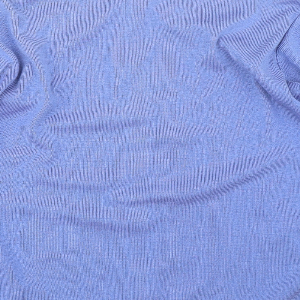 Isle Essentials Womens Blue   Cardigan Jumper Size M