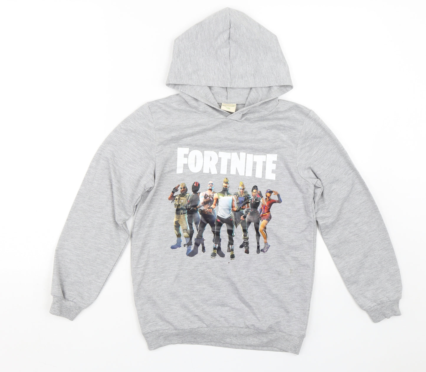 Boomer Boys Grey   Pullover Hoodie Size 10-11 Years  - Fortnite
