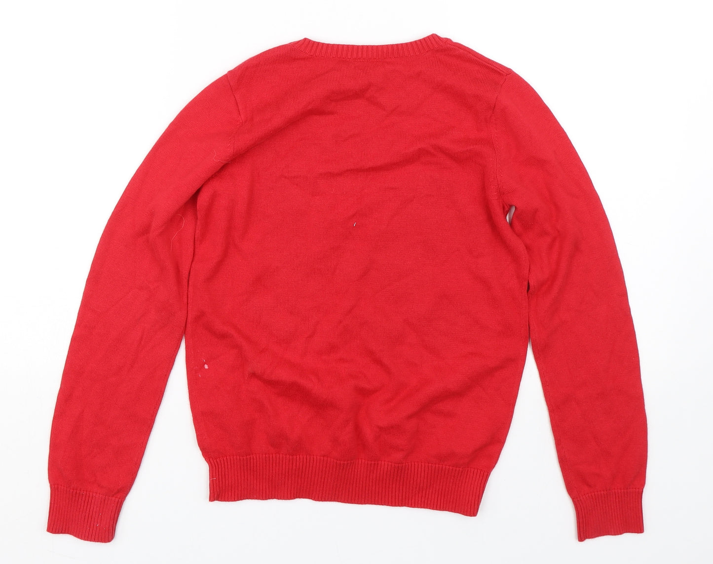 George Girls Red   Pullover Jumper Size 10-11 Years  - Disney