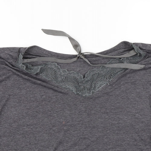 New Look Womens Grey   Basic T-Shirt Size 12
