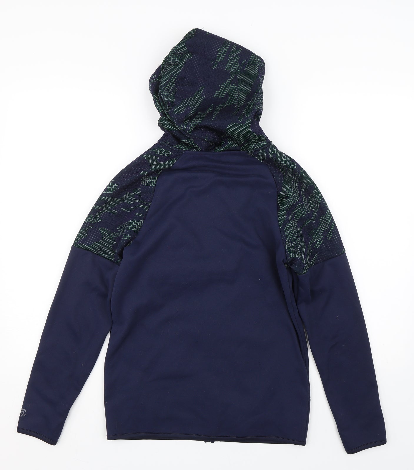 Champion Boys Blue Geometric  Full Zip Hoodie Size 12-13 Years