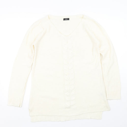 F&F Womens Beige   Pullover Jumper Size 14