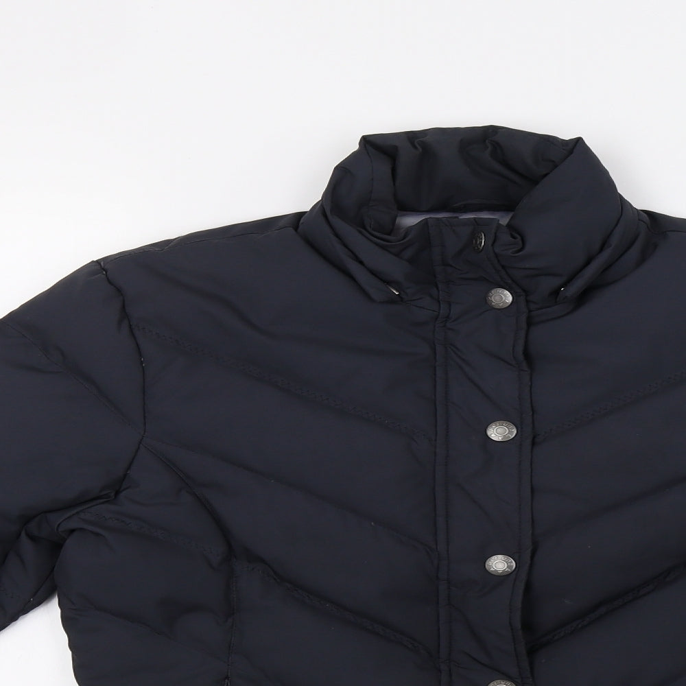 Marks and Spencer Womens Blue   Puffer Jacket Coat Size S