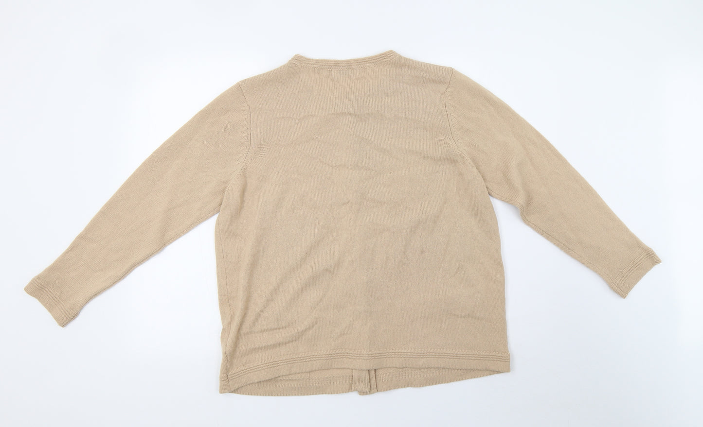 Marks and Spencer Womens Brown  Knit Cardigan Jumper Size 18