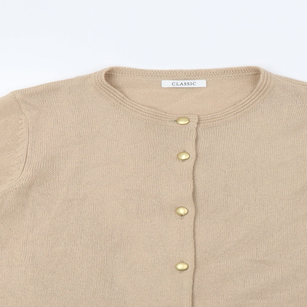 Marks and Spencer Womens Brown  Knit Cardigan Jumper Size 18