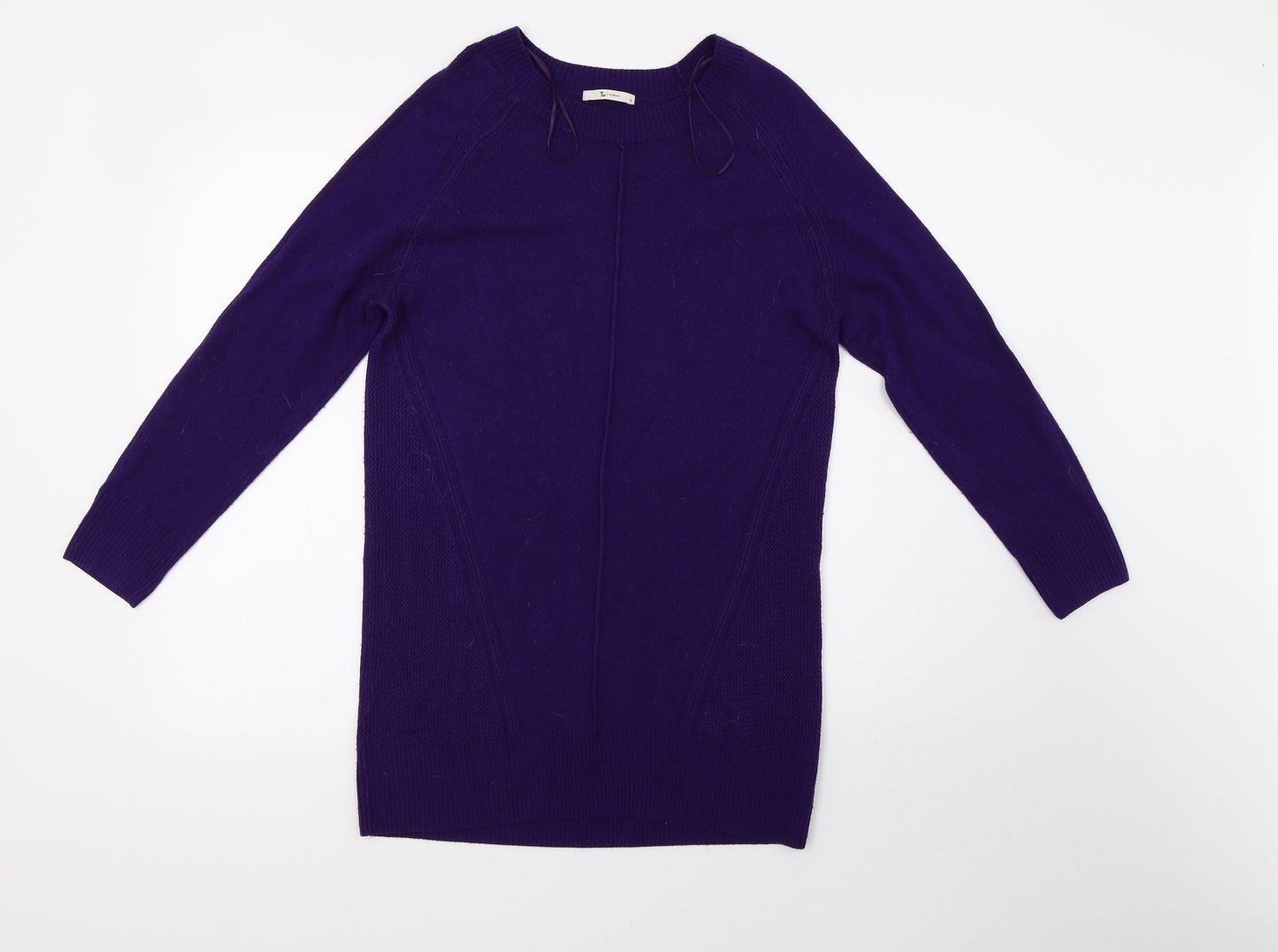 saisnburys Womens Purple  Knit Pullover Sweatshirt Size 10