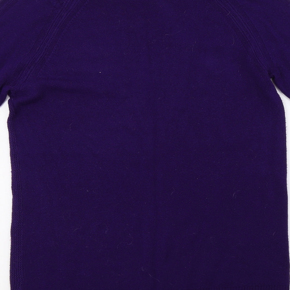 saisnburys Womens Purple  Knit Pullover Sweatshirt Size 10