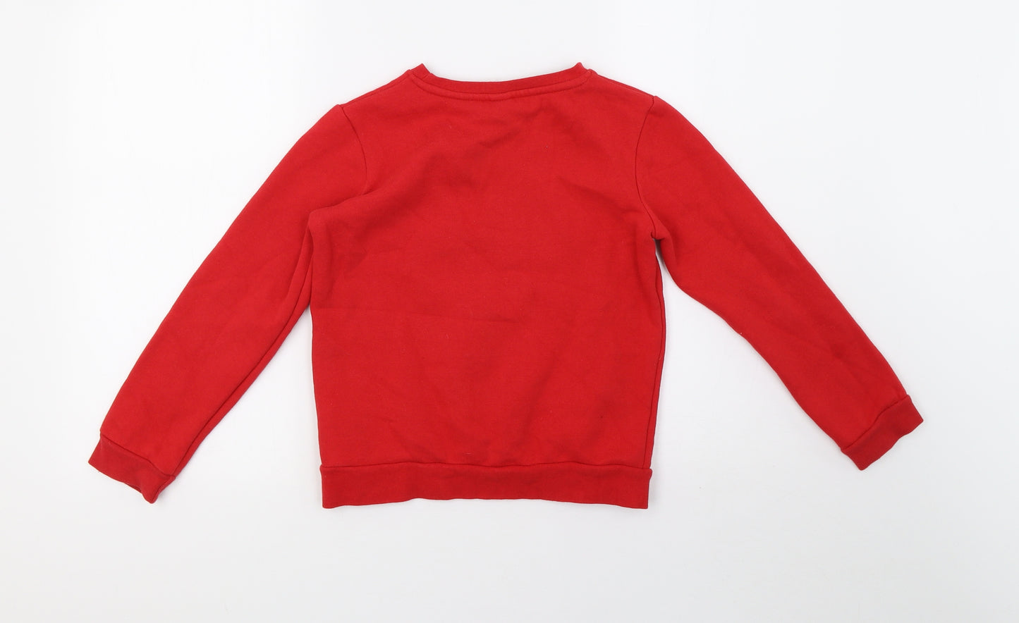 saisnburys Girls Red   Pullover Sweatshirt Size 9 Years  - christmas