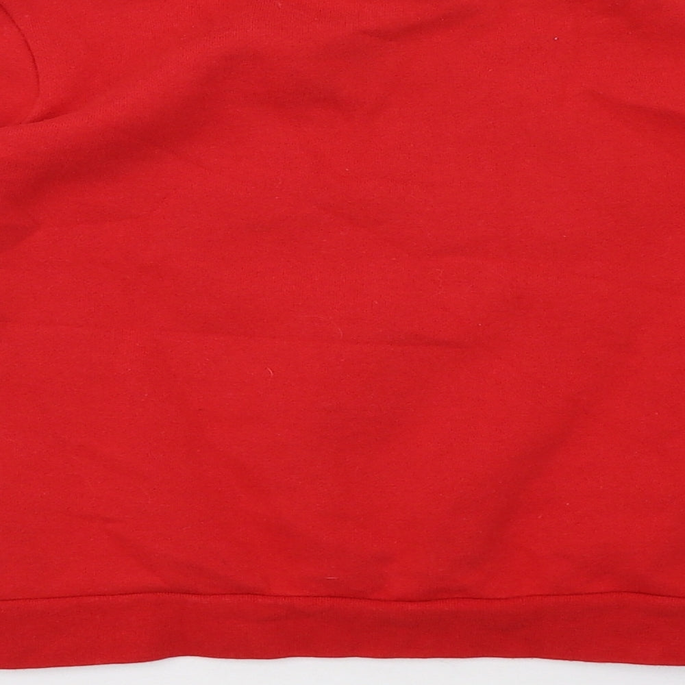 saisnburys Girls Red   Pullover Sweatshirt Size 9 Years  - christmas