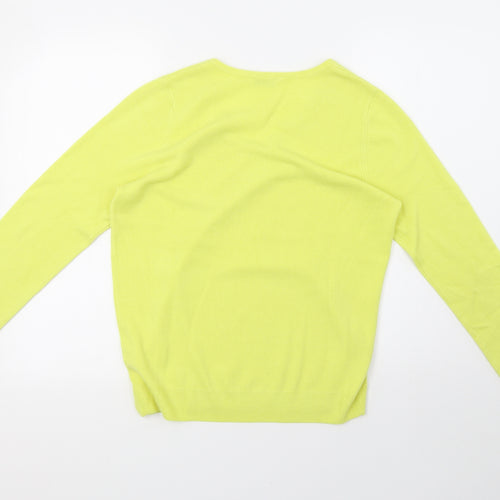 BHS Womens Yellow  Knit Pullover Sweatshirt Size 14