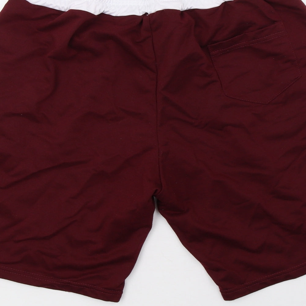 Preworn Mens Red   Sweat Shorts Size 20 in