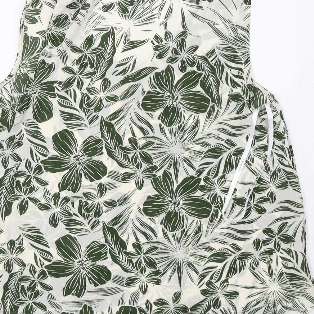 Primark Womens White Camouflage  Basic T-Shirt Size 14