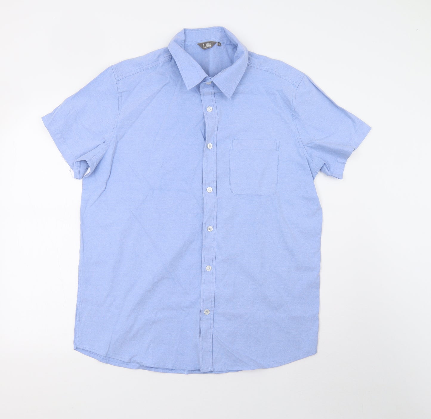 Fluid Mens Blue    Button-Up Size XL  - 44inch