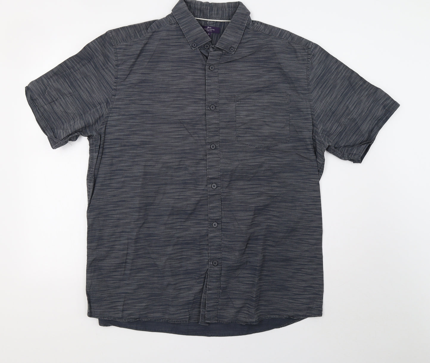 George Mens Grey    Dress Shirt Size XL  - 44inch