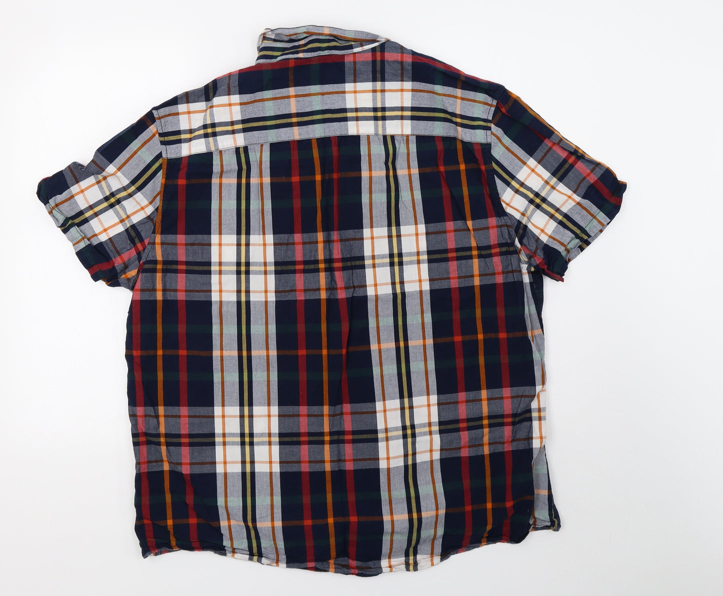 saisnburys Mens Blue Check   Button-Up Size XL  - 44inch