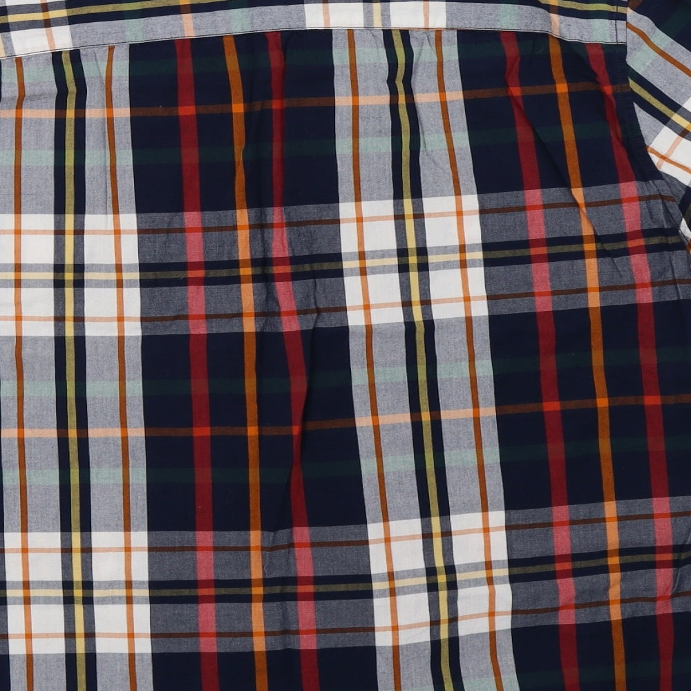 saisnburys Mens Blue Check   Button-Up Size XL  - 44inch