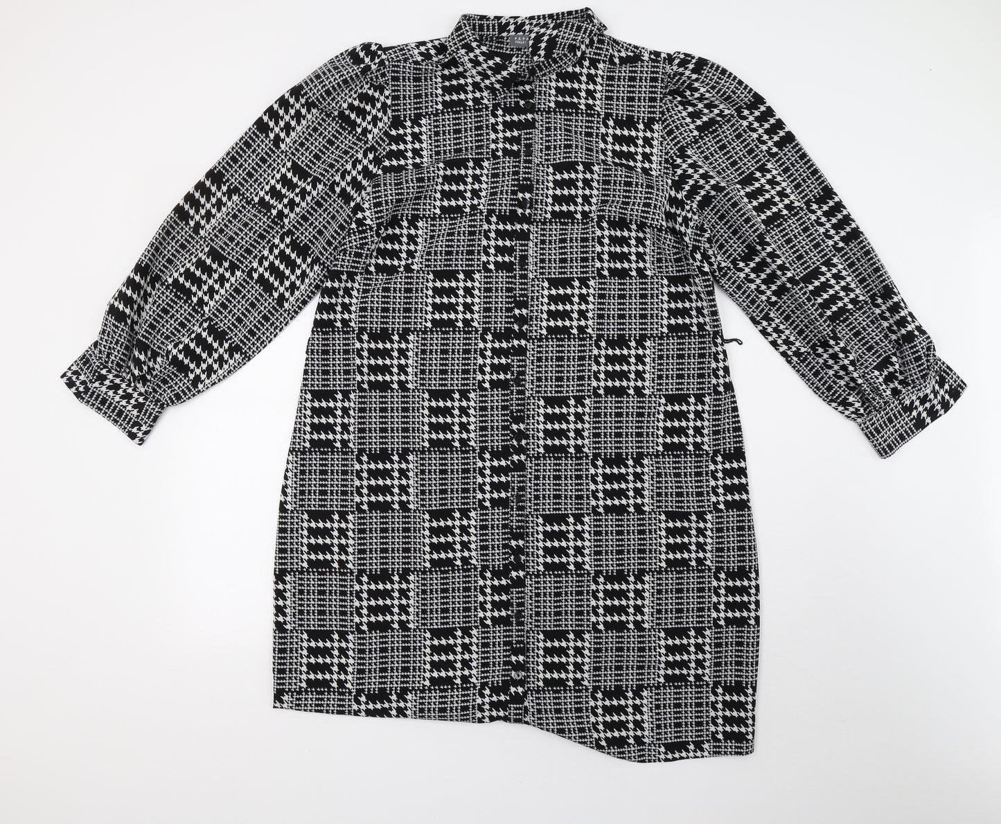 Matalan Womens Black Geometric  A-Line  Size 16  - 42