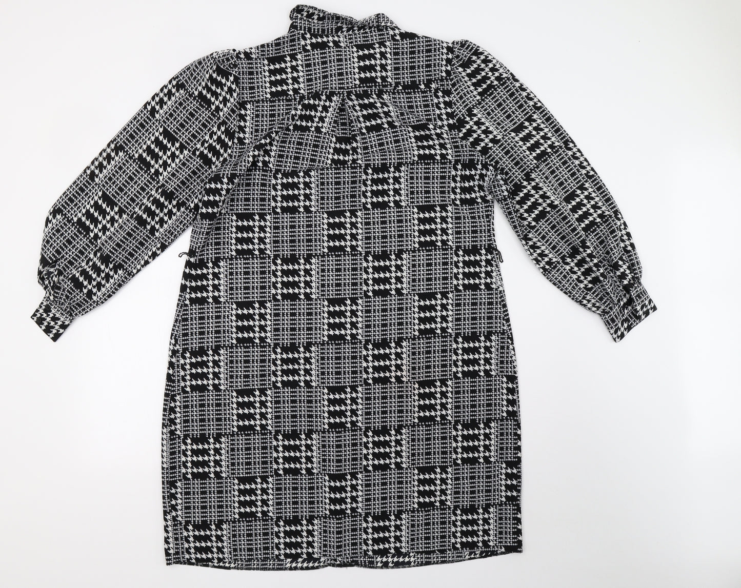 Matalan Womens Black Geometric  A-Line  Size 16  - 42