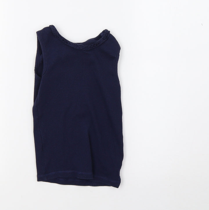 George Girls Blue   Basic Tank Size 5-6 Years