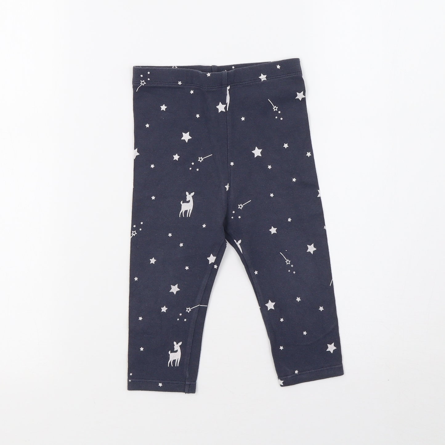 Marks and Spencer Boys Blue Polka Dot   Pyjama Pants Size 12-18 Months