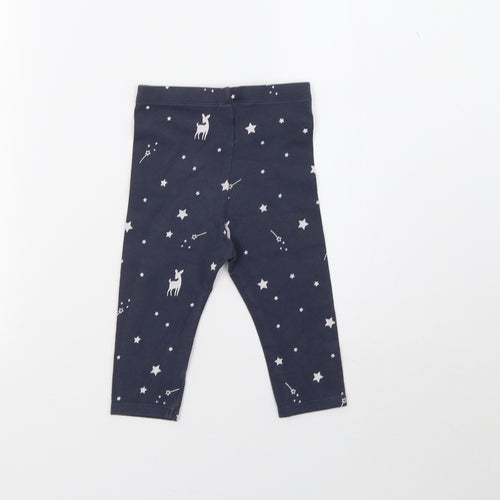 Marks and Spencer Boys Blue Polka Dot   Pyjama Pants Size 12-18 Months