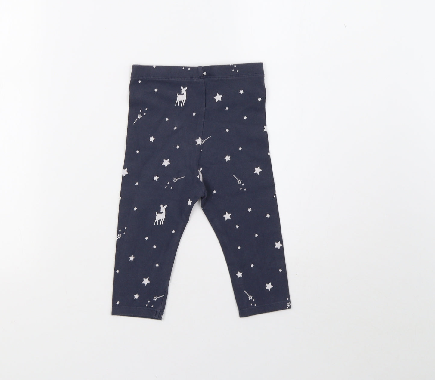 Marks and Spencer Boys Blue Polka Dot   Pyjama Pants Size 12-18 Months