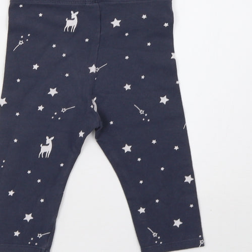 Marks and Spencer Boys Blue Polka Dot   Pyjama Pants Size 12-18 Months