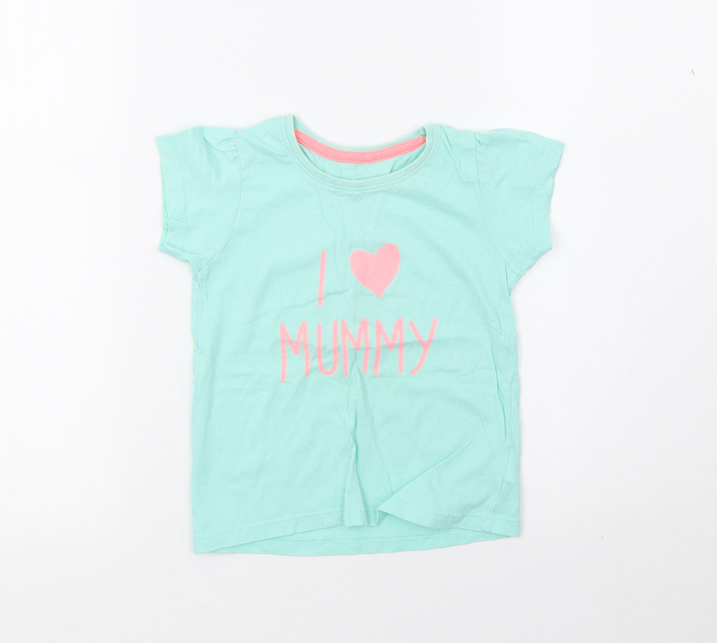 Young Dimension Girls Green   Basic T-Shirt Size 24 Months
