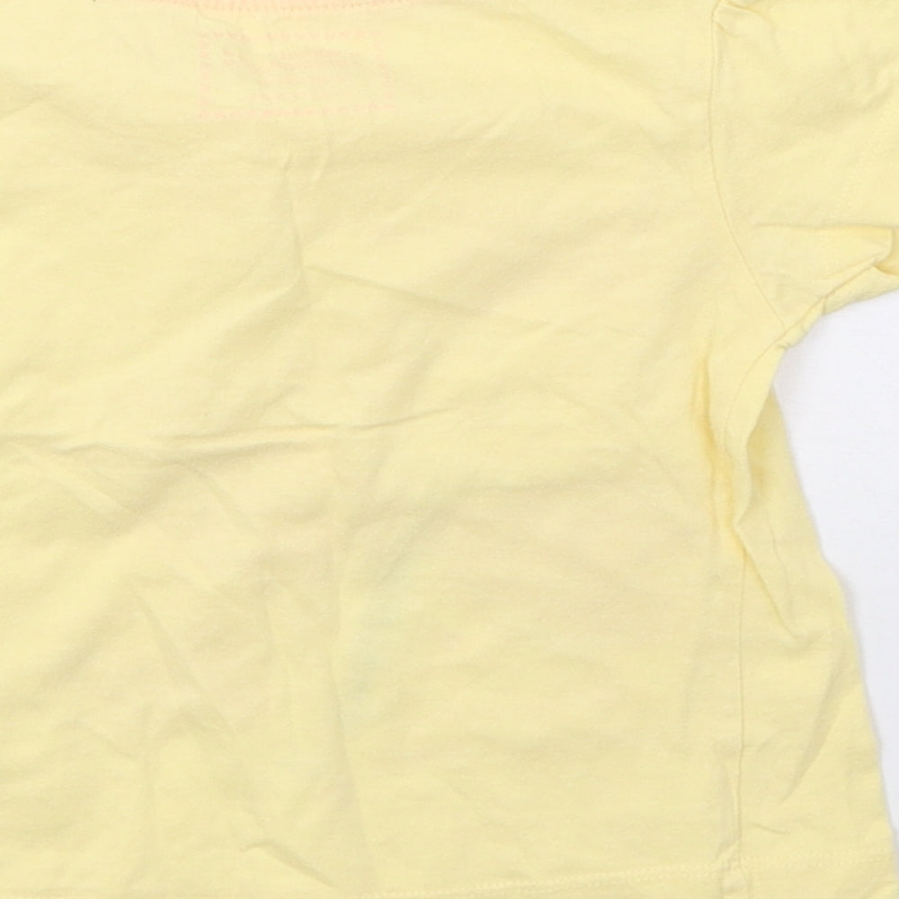 Young Dimension Girls Yellow   Basic T-Shirt Size 2-3 Years