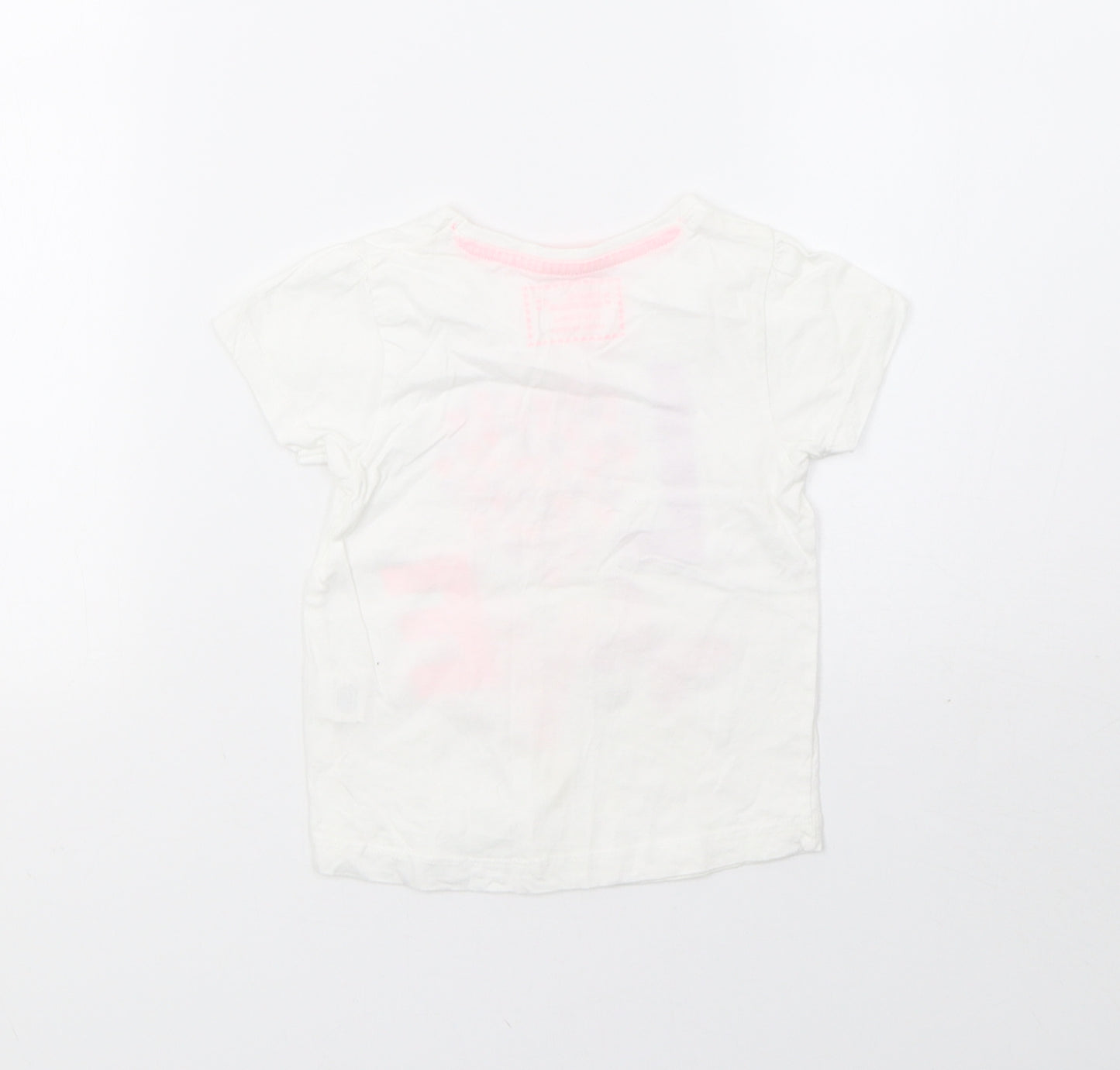 Young Dimension Girls White   Basic T-Shirt Size 2 Years