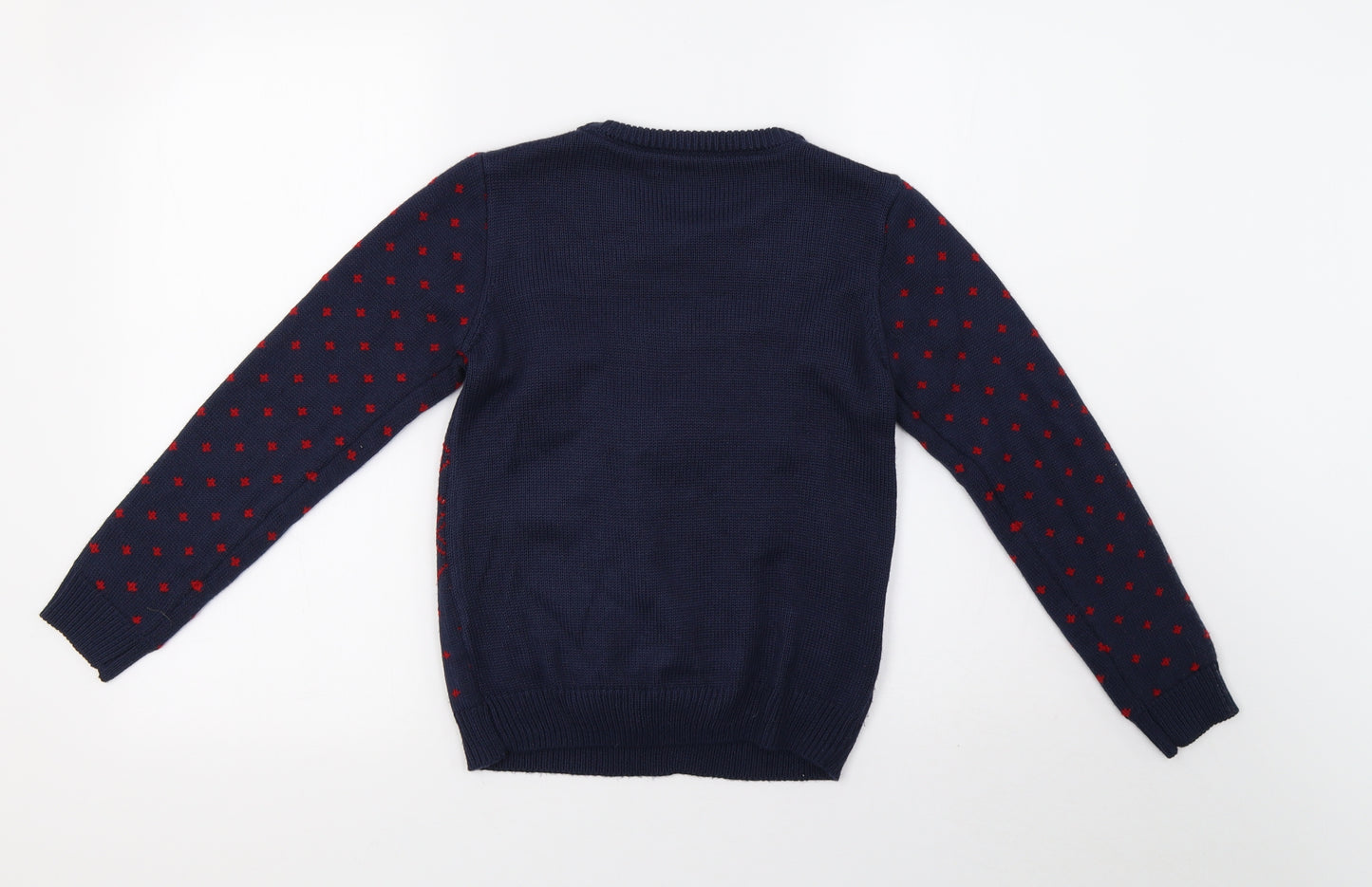 Nutmeg Boys Blue  Knit Pullover Sweatshirt Size 9-10 Years