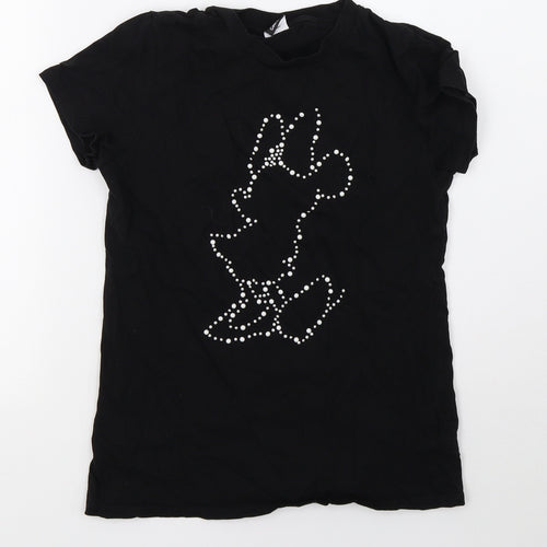 George Womens Black   Basic T-Shirt Size 10