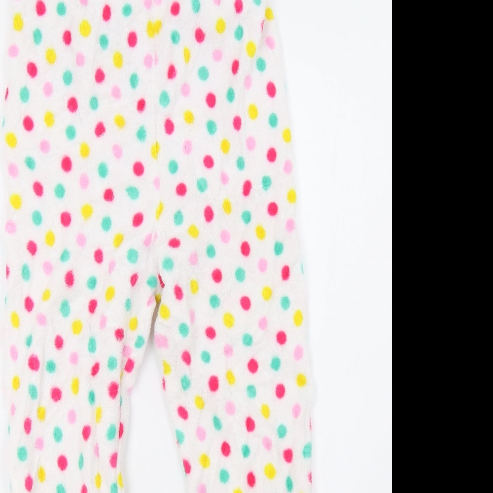 Primark Girls White Polka Dot   Pyjama Pants Size 9-10 Years