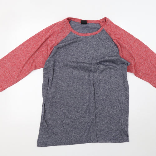 Hype Mens Blue   Pullover Sweatshirt Size L
