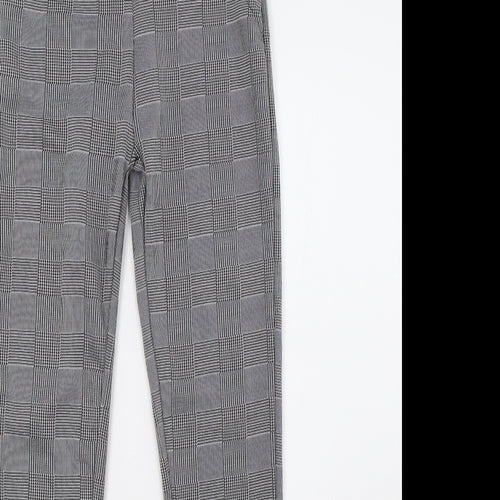 Preworn Womens White Check  Trousers  Size S L29 in