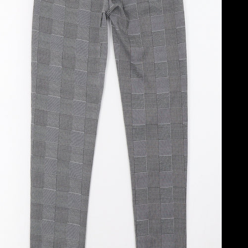 Preworn Womens White Check  Trousers  Size S L29 in