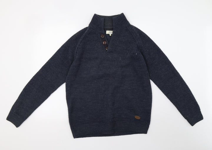 Matalan Womens Blue  Knit Pullover Sweatshirt Size M