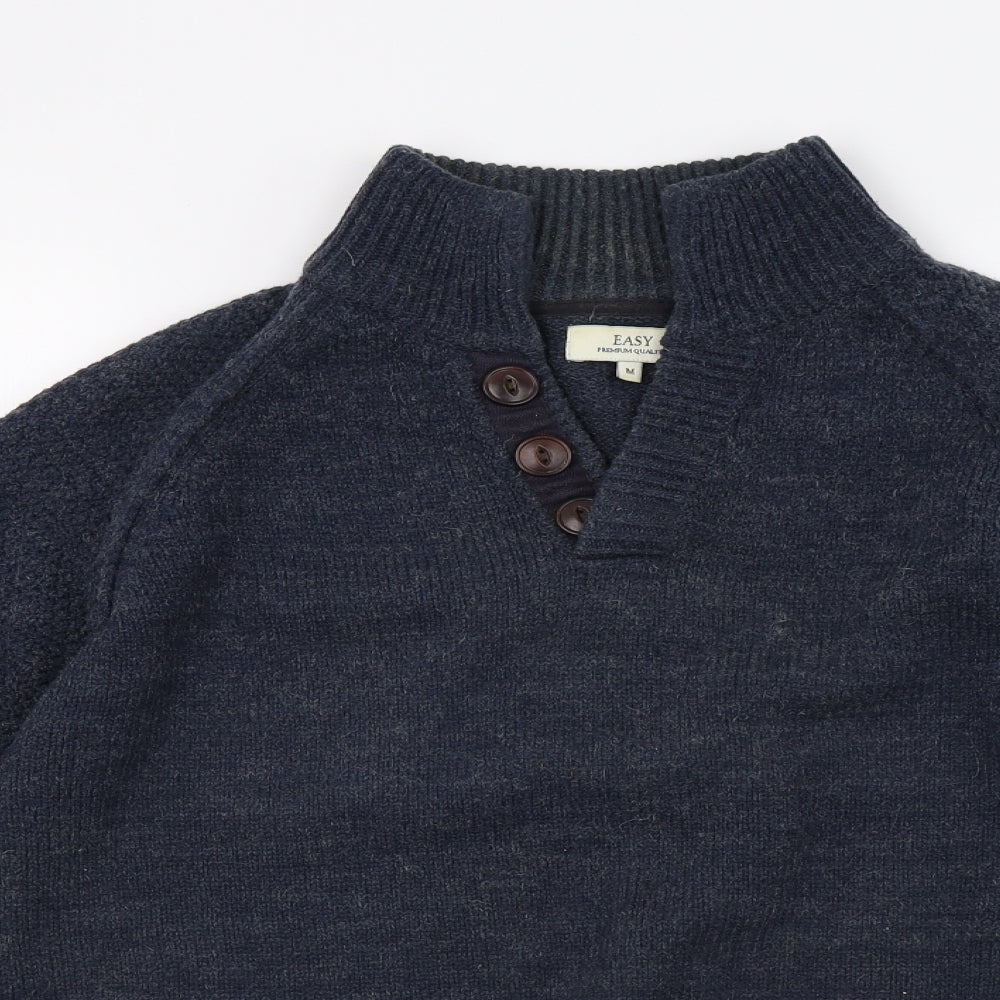 Matalan Womens Blue  Knit Pullover Sweatshirt Size M