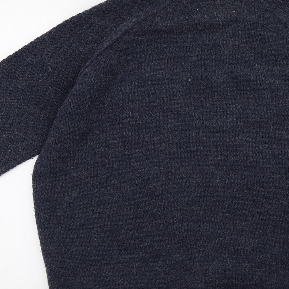 Matalan Womens Blue  Knit Pullover Sweatshirt Size M