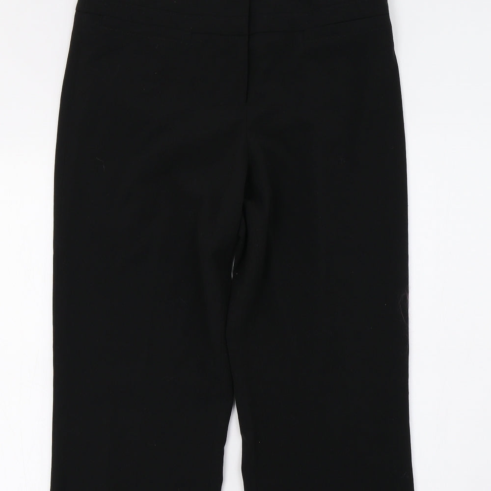 F&F Womens Black   Trousers  Size 10 L28 in