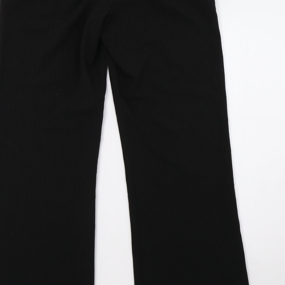 George Womens Black Striped  Trousers  Size 8 L30 in