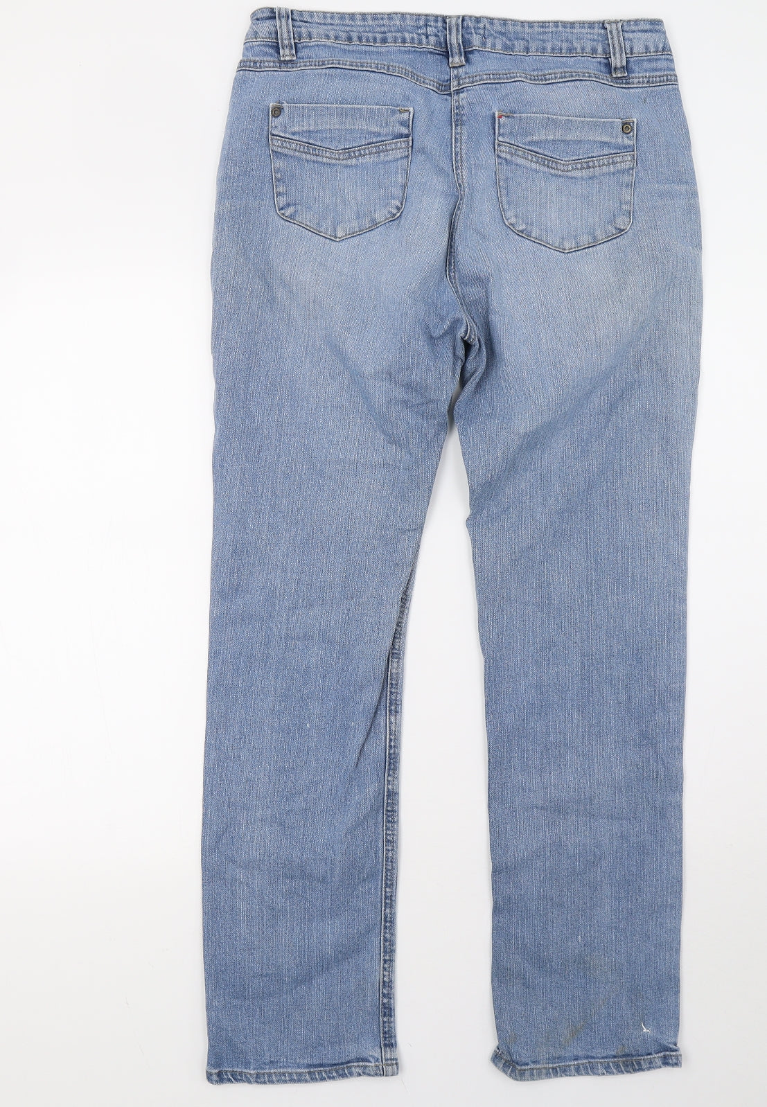 Matalan Womens Blue  Denim Straight Jeans Size 14 L31 in