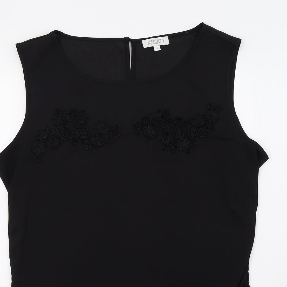 Kaliko Womens Black   Basic Tank Size 16