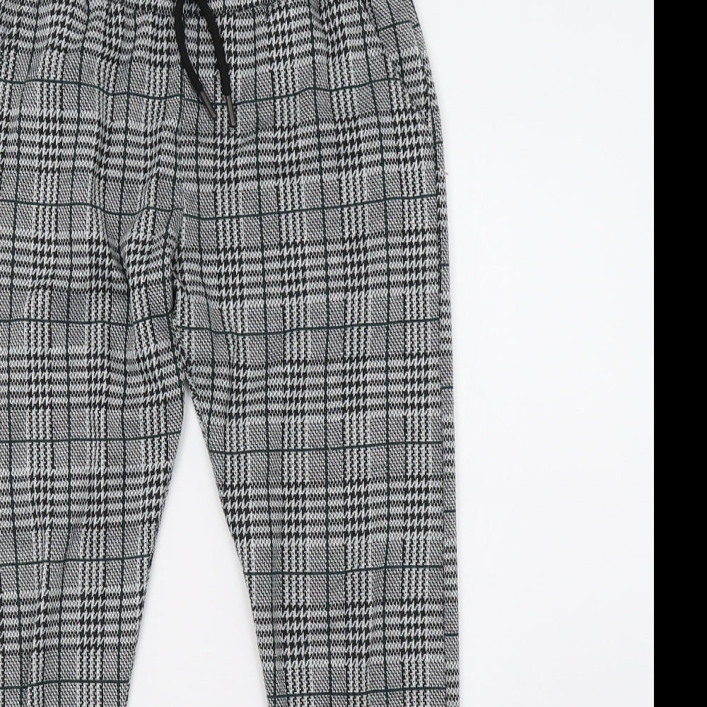 Boohoo Mens White Geometric  Trousers  Size M L29 in
