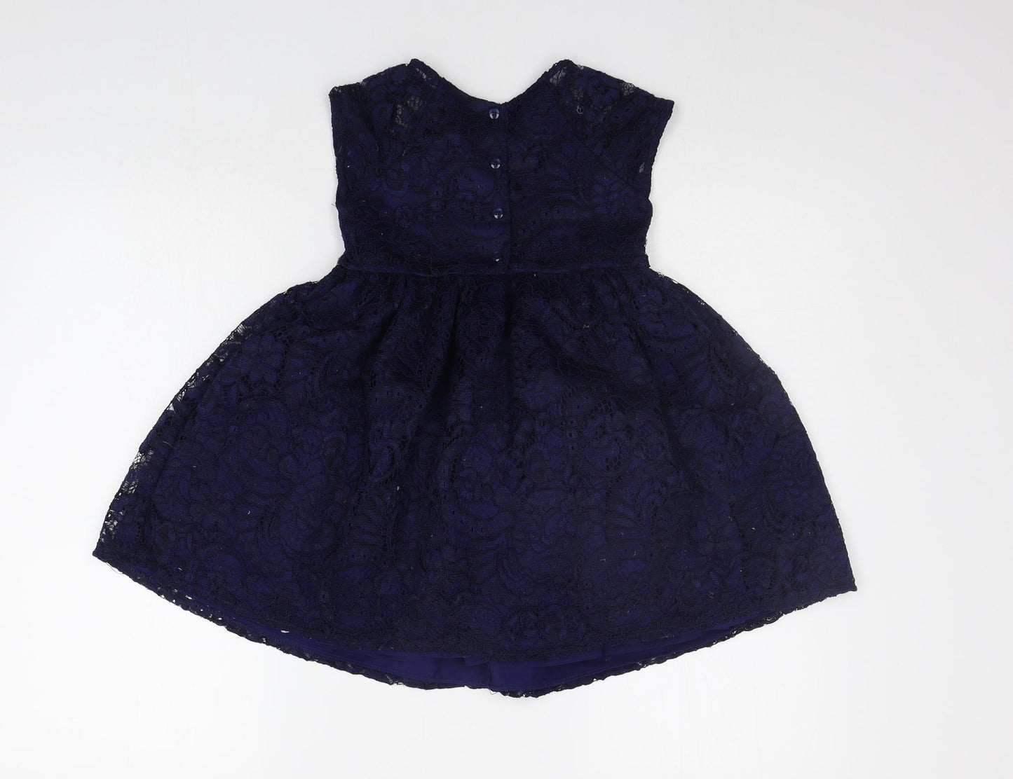 Laura Ashley Girls Blue   A-Line  Size 4 Years