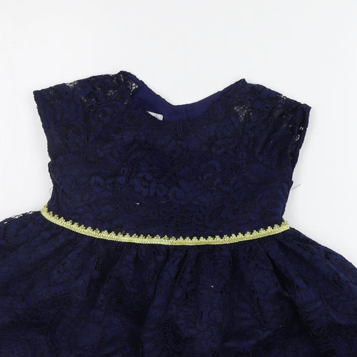 Laura Ashley Girls Blue   A-Line  Size 4 Years